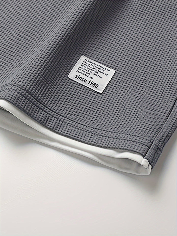 Ensemble de détente en tricot waffle