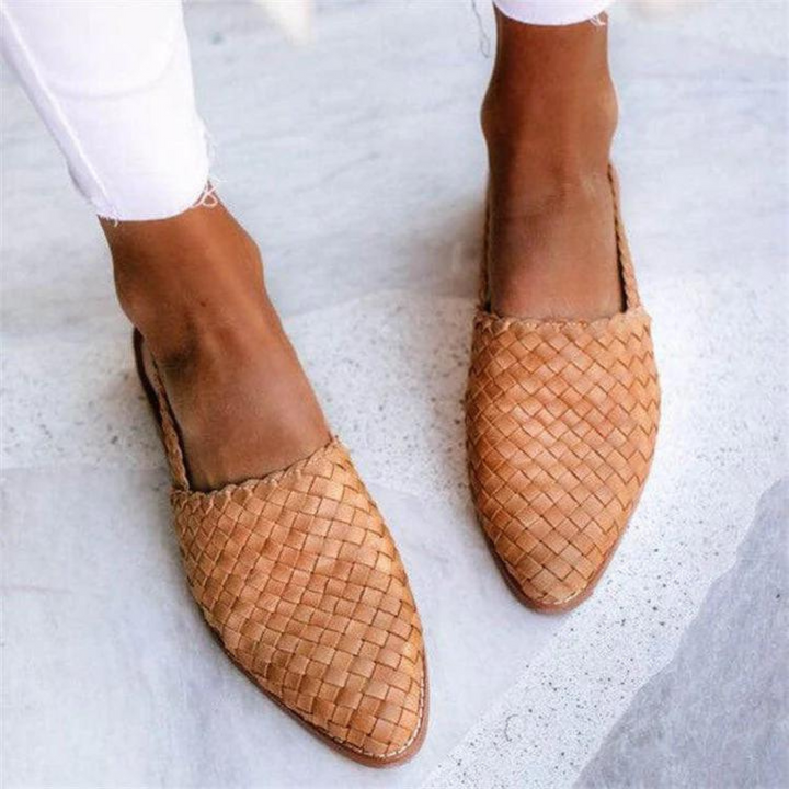 Arielle-Claire™ | Sandales Plates Artisanales Élégantes et Confortables