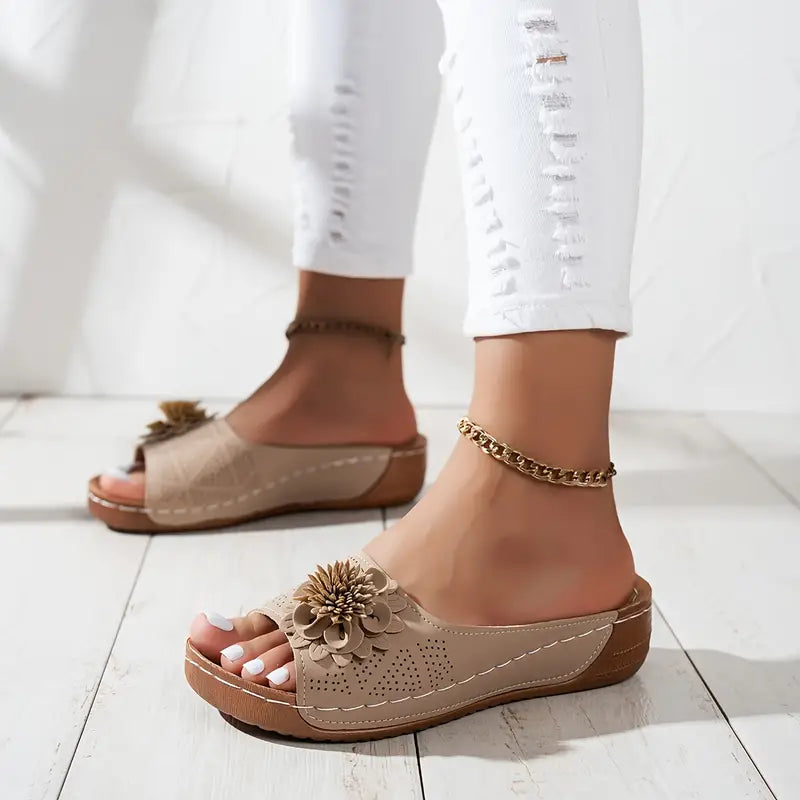 FLORA | Sandales orthopédiques avec motif floral