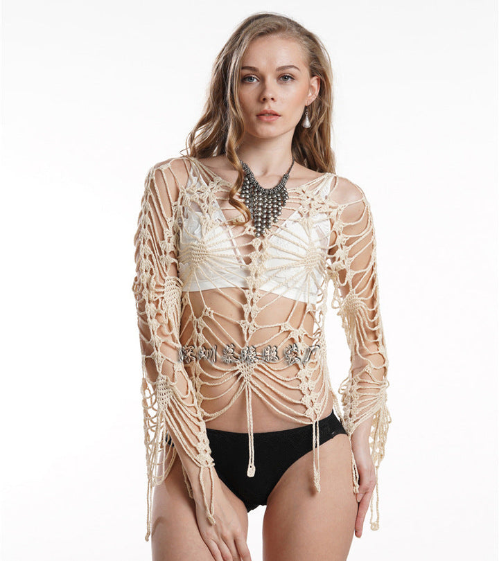 Viva - Bikini en crochet creux, couverture de protection solaire