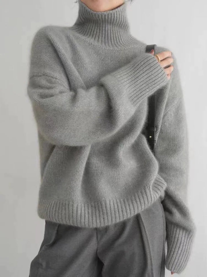 Juliette | Pull col roulé en cachemire