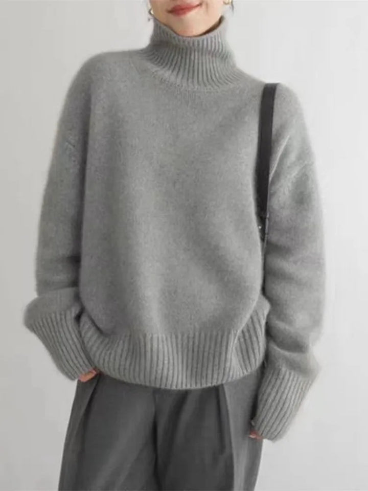 Juliette | Pull col roulé en cachemire