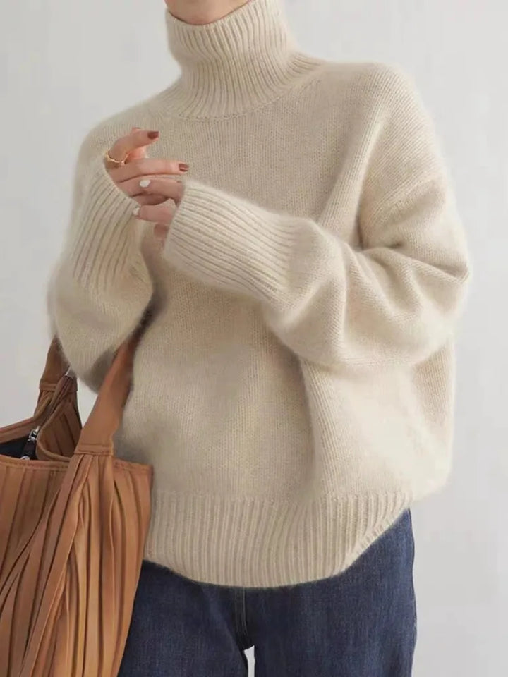 Juliette | Pull col roulé en cachemire