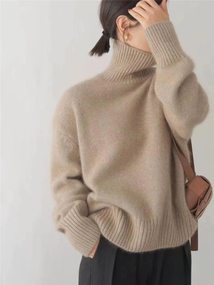 Juliette | Pull col roulé en cachemire