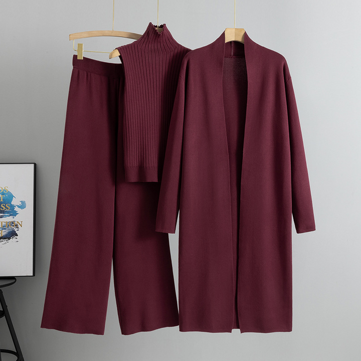 GISELA™ | Ensemble de Costume Élégant 3 Pièces pour Femmes
