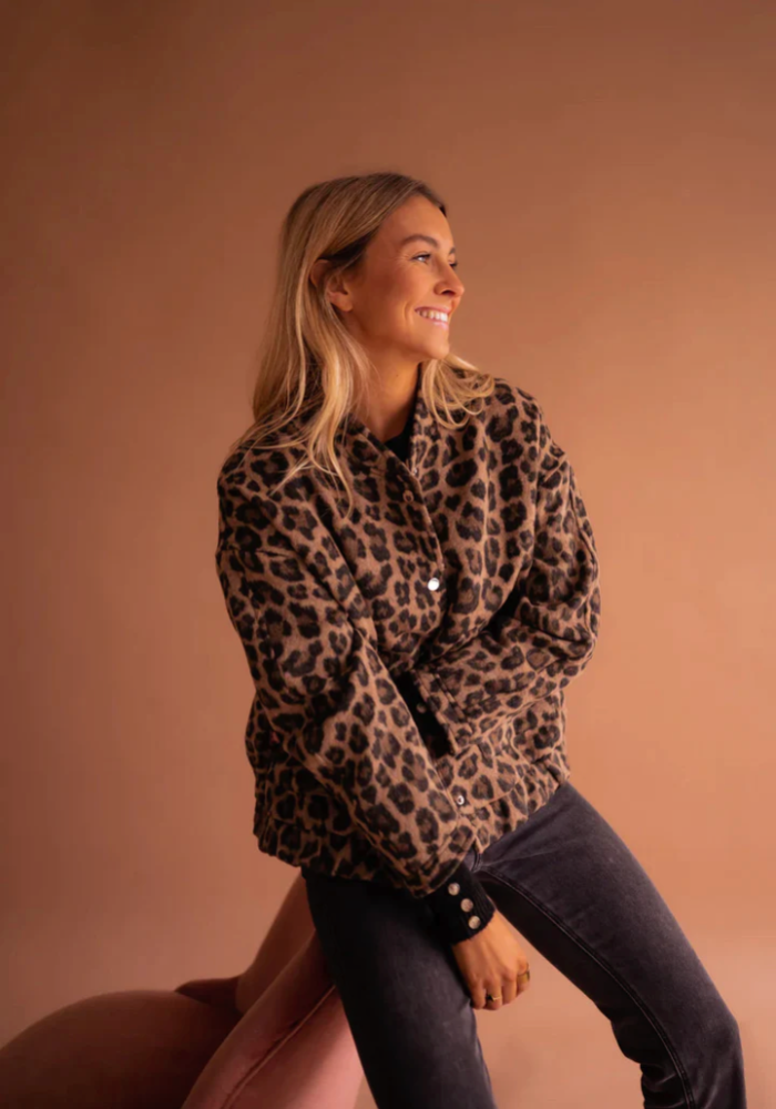 LEONA™ | La Veste Bomber Léopard
