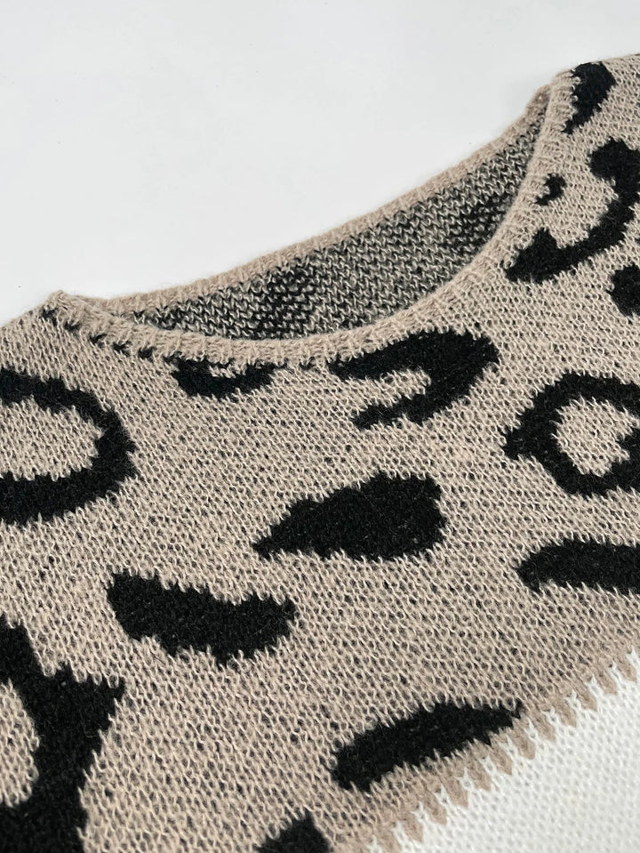 Léla™ | Pull à imprimé léopard