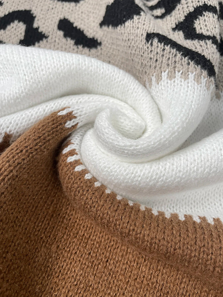 Léla™ | Pull à imprimé léopard