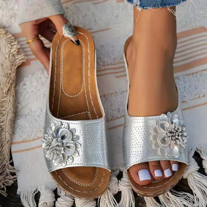 FLORA | Sandales orthopédiques avec motif floral