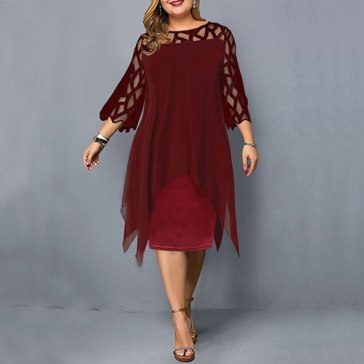 Kirsty | Robe Midi Chic Grande Taille Pour Femmes Modernes