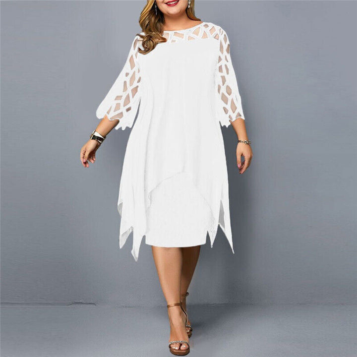 Kirsty | Robe Midi Chic Grande Taille Pour Femmes Modernes