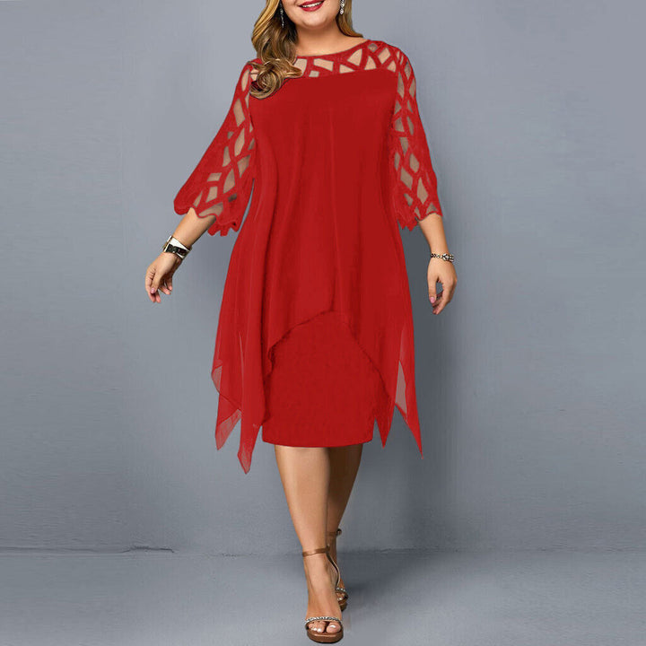 Kirsty | Robe Midi Chic Grande Taille Pour Femmes Modernes