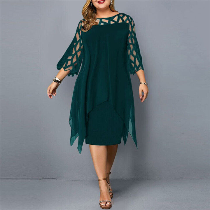 Kirsty | Robe Midi Chic Grande Taille Pour Femmes Modernes
