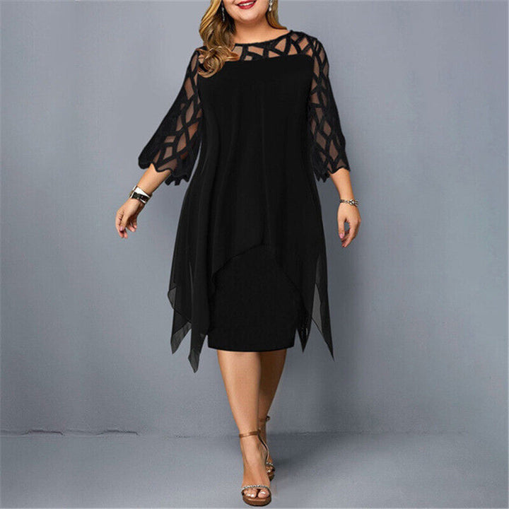Kirsty | Robe Midi Chic Grande Taille Pour Femmes Modernes