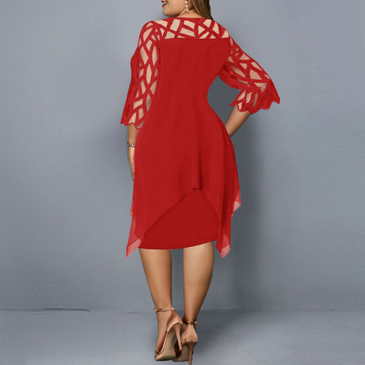 Kirsty | Robe Midi Chic Grande Taille Pour Femmes Modernes
